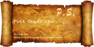 Pott Sugárka névjegykártya